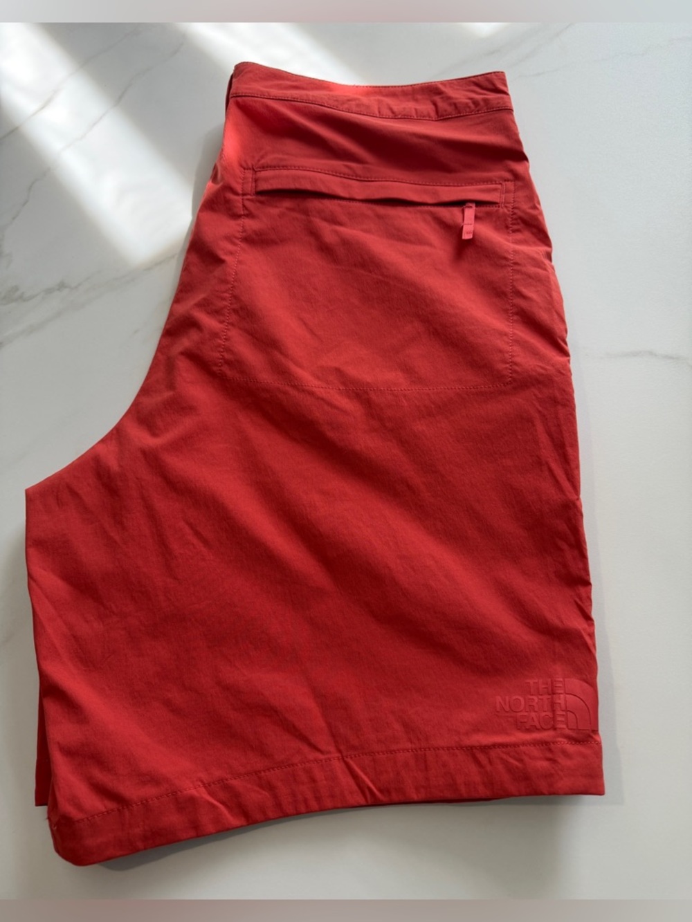 The North Face Men's Coral-Red Flat Front Shorts - Picture 13 of 14
